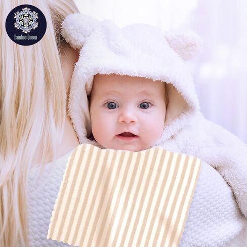8 Pack Super Soft Baby Burp Cloths, Baby Washcloths, Ultra Absorbent Large Newborn Burping Cloth for Boy and Girl, Milk Spit Up Rags, Unisex for Baby Sensitive Skin, Grey and White, 16 × 12 Inch in Saudi Arabia