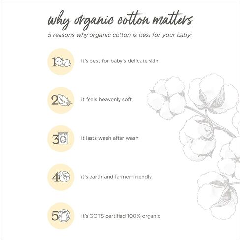 Burt's Bees Baby Unisex Baby Bodysuits, 3-Pack Long & Short-Sleeve One-Pieces, 100% Organic Cotton in Kuwait