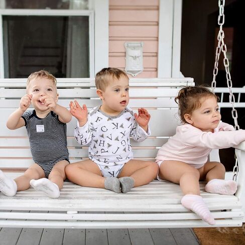 Burt's Bees Baby Unisex Baby Bodysuits, 3-Pack Long & Short-Sleeve One-Pieces, 100% Organic Cotton in Saudi Arabia