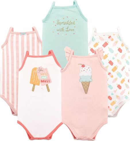 Hudson Baby Unisex Baby Cotton Sleeveless Bodysuits in Saudi Arabia