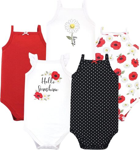 Hudson Baby Unisex Baby Cotton Sleeveless Bodysuits in Kuwait