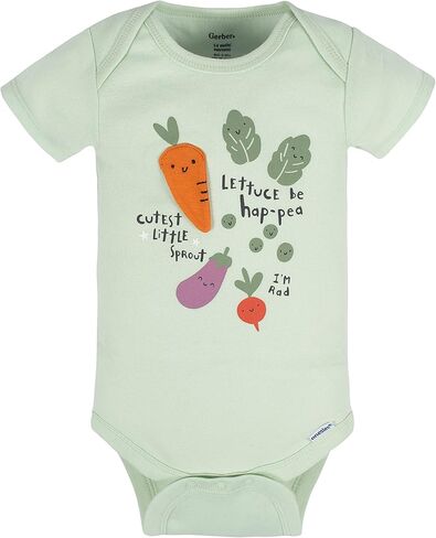 ملابس داخلية قصيرة الأكمام من Gerber للجنسين للأطفال مكونة من 8 قطع in Kuwait