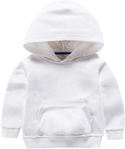 دينغ دونغ طفل رضيع طفل صبي فتاة الصلبة عارضة جيب هوديي Sweatershirt البلوز in Kuwait