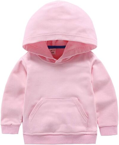 دينغ دونغ طفل رضيع طفل صبي فتاة الصلبة عارضة جيب هوديي Sweatershirt البلوز in Kuwait