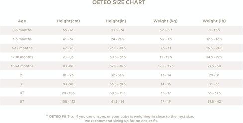 تي شيرتات OETEO الأساسية للأطفال الصغار مكونة من 3 قطع 100% قطن معتمد من Oeko-Tex in Saudi Arabia