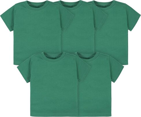 Gerber Baby & Toddler 5-Pack Solid Short Sleeve T-Shirts Jersey 160 GSM in Saudi Arabia