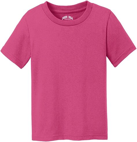 Joe's USA Toddler Tees Soft and Cozy Cotton T-Shirts in 12 Colors. Sizes: 2T, 3T, 4T in Saudi Arabia