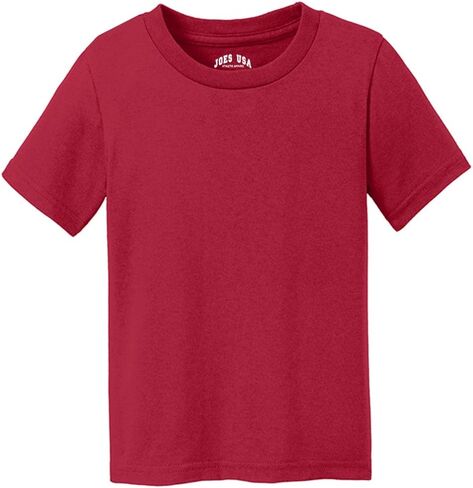 Joe's USA Toddler Tees Soft and Cozy Cotton T-Shirts in 12 Colors. Sizes: 2T, 3T, 4T in Saudi Arabia
