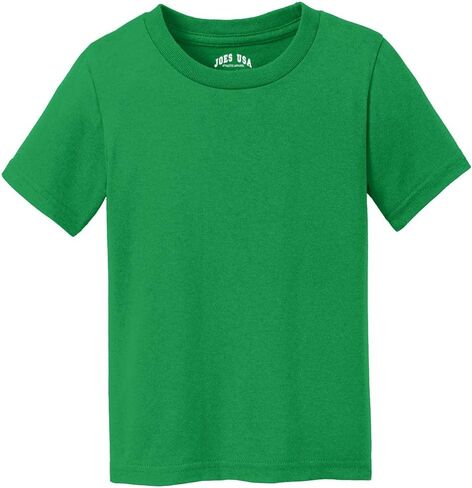 Joe's USA Toddler Tees Soft and Cozy Cotton T-Shirts in 12 Colors. Sizes: 2T, 3T, 4T in Saudi Arabia