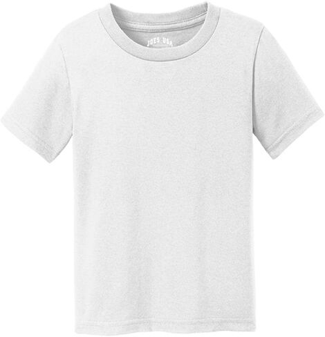 Joe's USA Toddler Tees Soft and Cozy Cotton T-Shirts in 12 Colors. Sizes: 2T, 3T, 4T in Saudi Arabia
