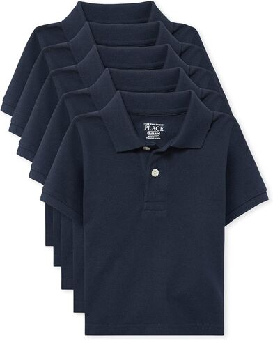 The Children's Place Baby Boys and Toddler Boys Short Sleeve Pique Polo, NAUTICO, 2T in Saudi Arabia