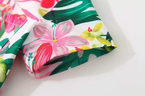 Baby Boys Casual Hawaiian Shirts Cotton Print Button Down Short Sleeve Shirt for Holiday in Saudi Arabia