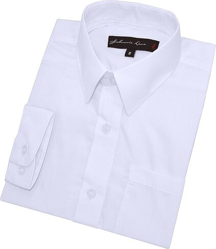 Boy's Long Sleeves Solid Dress Shirt #JL32 in Saudi Arabia