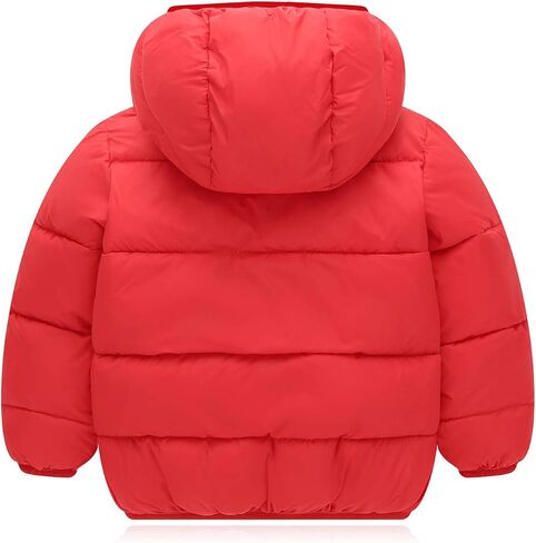 Happy Cherry Baby Kids Hooded Winter Coat Puffer Down Jacket Windproof Fleece Lined in Saudi Arabia