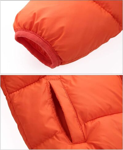 Happy Cherry Baby Kids Hooded Winter Coat Puffer Down Jacket Windproof Fleece Lined in Saudi Arabia