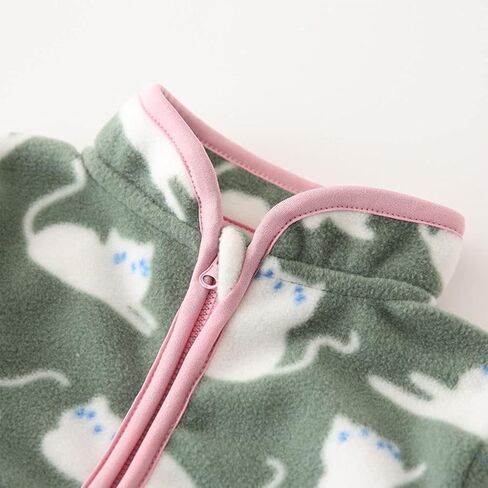 BeiVSlley طفل رضيع صبي الفتيات القطبية جاكيت من الصوف معاطف الاطفال الدافئة كامل البريدي ملابس خارجية لربيع الخريف الشتاء in Kuwait