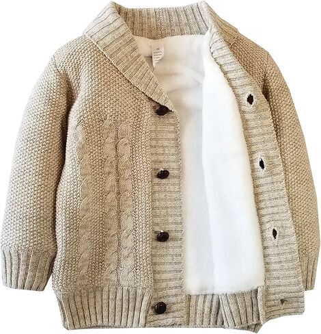 Baby Boys Girls Sweatshirt Sweaters Toddler Cardigan Warm Outerwear Jacket in Saudi Arabia