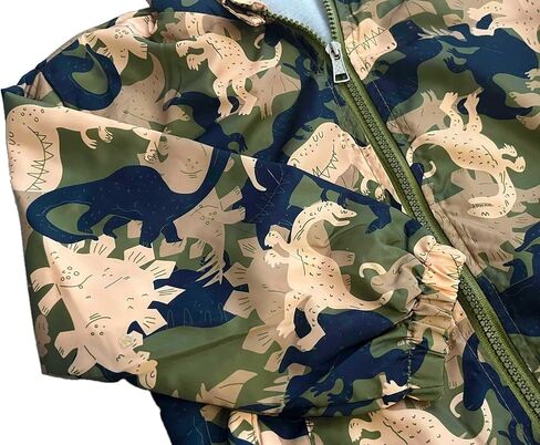 lymanchi Kids Baby Boy Dinosaur Hooded Zip Jackets Windbreaker Casual Outerwear in Saudi Arabia