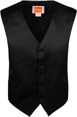 Dan Smith Men's Fashion Various Kid Solid Microfiber Vest Matching Tie for Age 6-16 With Bags in Saudi Arabia