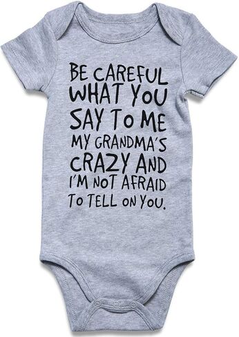 Loveternal Neutral Baby Girls Boys Cotton Romper Cute Saying Newborn Clothes 0-12 Months | Neutral Clothes 0-12 Months in Saudi Arabia