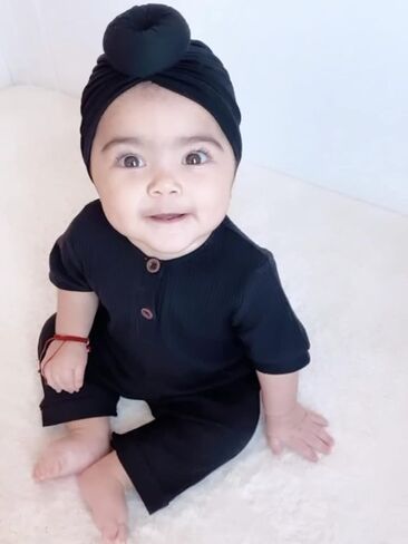 Baby Boy Girl 2 Pack Solid Romper Short/Long Sleeve One Piece Jumpsuits Clothes Sets in Kuwait