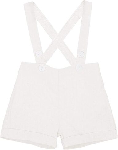 IMEKIS Baby Boy Baptism Outfit Christening Clothes Set, Newborn Toddler Bowtie Romper with Overalls Shorts 1st Birthday in Saudi Arabia