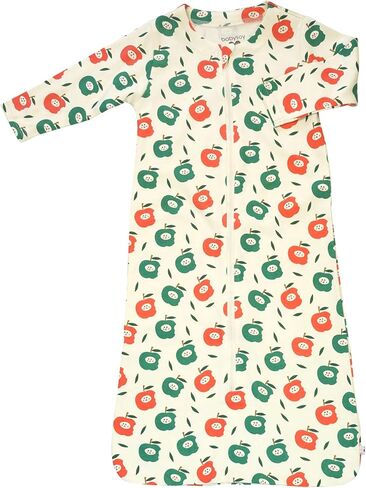 Babysoy Long Sleeve Pattern Sleep Sack Wearable Blanket (0-6 Months, Apples) in Saudi Arabia