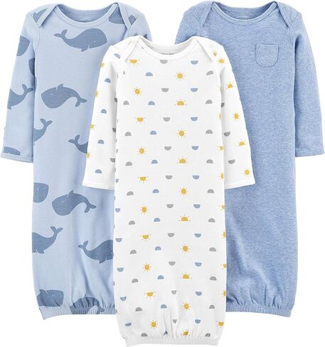 Simple Joys by Carter's Baby Boys 3-pack Cotton Sleeper Gown in Saudi Arabia