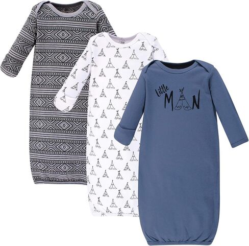 Yoga Sprout Cotton Gowns, 3 Pack in Saudi Arabia