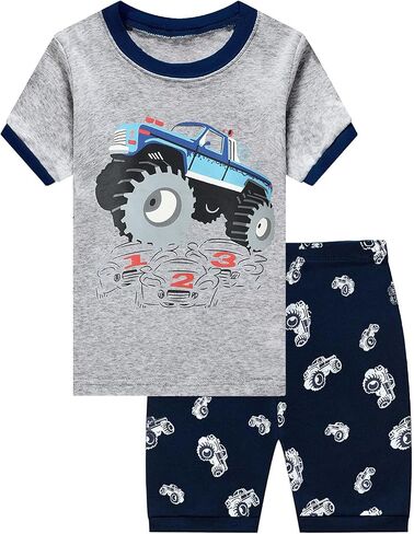 Little Hand Toddler Boys Pajamas Cotton Summer Pjs for Boy Jammies Dinosaur Train Sleepwear Short Sets in Saudi Arabia