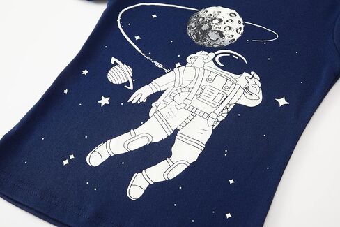 Popshion Little Boys 2 Piece Short Pajamas Train Shark Sleepwear 100% Cotton Toddler Dinosaur Pjs Summer Kids Clothes 2-7T in Saudi Arabia