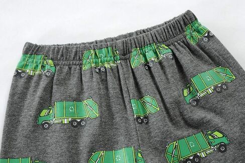 Toddler Boys Pajamas Short Sets Fire Truck Cotton 2 Piece Pjs Excavator Sleepwear Summer Clothes Kids Jammies Set Size 1-7T in Saudi Arabia