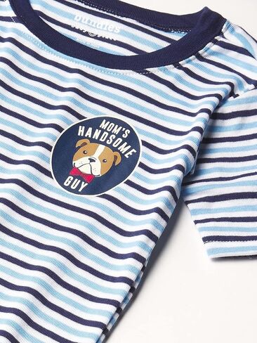 The Children's Place Baby And Toddler Boys Bull Dog Snug Fit Cotton 4-Piece Pajamas in Saudi Arabia