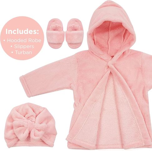 Rising Star Baby Toddler Robe Or Kids Robe for Girls and Boys - Kids & Baby Bath Robe Spa Set with Washcloth or Slippers in Saudi Arabia