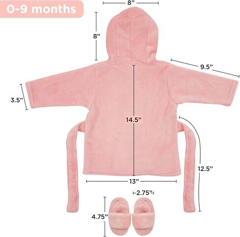 Rising Star Baby Toddler Robe Or Kids Robe for Girls and Boys - Kids & Baby Bath Robe Spa Set with Washcloth or Slippers in Saudi Arabia