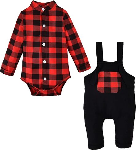 Unutiylo Baby Boys Clothes for Gentleman Outfits,Toddler Overalls Baby Suspender Pants and Bodysuit Romper in Saudi Arabia