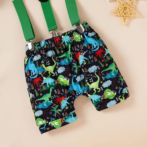 GRNSHTS Baby Boy Funny First Birthday Clothes Infant Boy Bow Tie Romper Bodysuit Cake Smash Outfits in Saudi Arabia