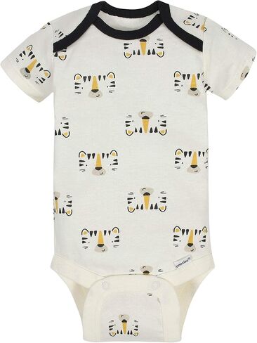 Onesies Brand Baby 3 Onesies 3 Pants Outfit Bundle Mix n Match Newborn to 12M, Black Yellow Tiger Stripe, 3-6 Months in Kuwait