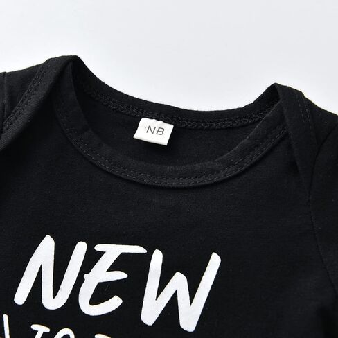 KuKitty Newborn Infant Baby Boy Clothes Long Sleeve Romper + Pants + Hat 3PCS Outfits Set in Kuwait