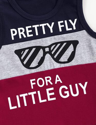 Crazyme Toddler Baby Boy Clothes Outfits Sleeveless Tops Striped Shorts Summer Baby Boys Clothes Set in Kuwait