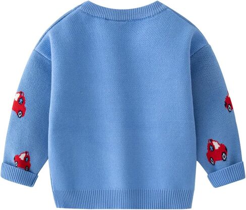 Azalquat Toddler Baby Boy Knit Sweater Pullover Cotton Cartoon Sweatshirt in Saudi Arabia