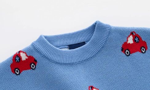 Azalquat Toddler Baby Boy Knit Sweater Pullover Cotton Cartoon Sweatshirt in Saudi Arabia