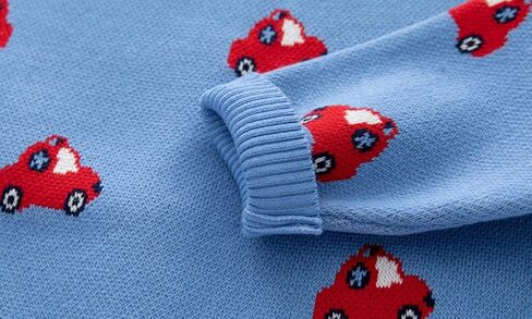 Azalquat Toddler Baby Boy Knit Sweater Pullover Cotton Cartoon Sweatshirt in Saudi Arabia
