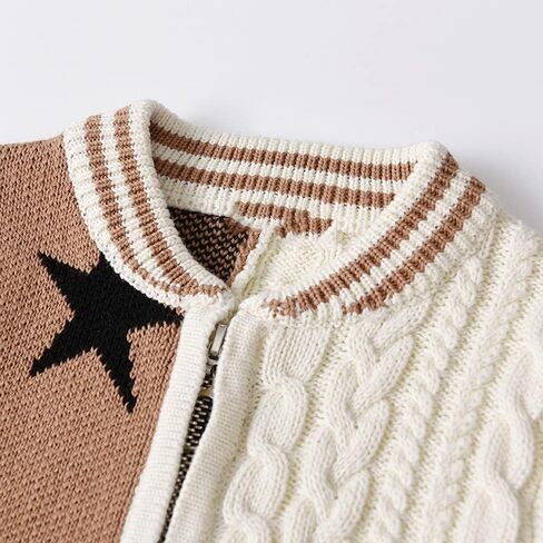 Vivobiniya Kid Boys Knit Sweater Toddler Baby Long Sleeve Cardigan Boy's Outerwear Children Coat in Saudi Arabia