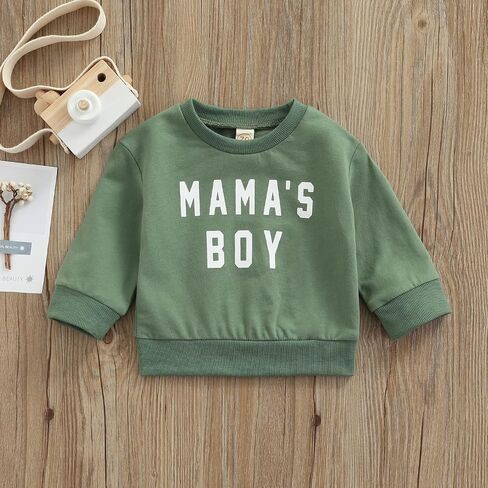 Newborn Infant Baby Boys Pullover Dad's Little Dude Sweatshirt Long Sleeve Casual Sweater Fall Clothes in Saudi Arabia