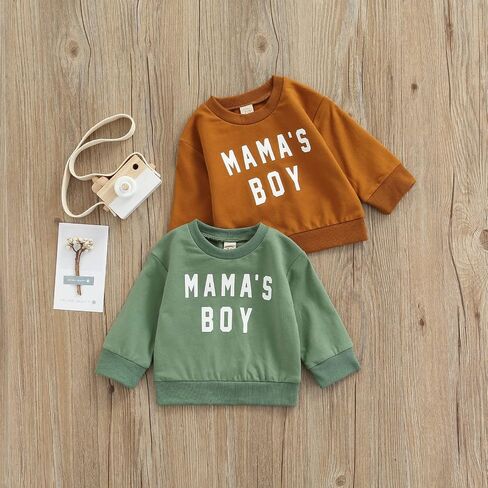 Newborn Infant Baby Boys Pullover Dad's Little Dude Sweatshirt Long Sleeve Casual Sweater Fall Clothes in Saudi Arabia
