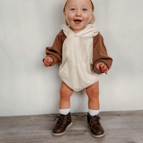Ayalinggo Baby Sweatshirt Onesie Oversized Romper Crewneck Pullover Hoodie Sweater Infant Boy Girl Fall Winter Outfit in Saudi Arabia