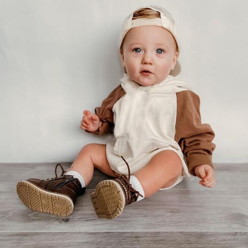 Ayalinggo Baby Sweatshirt Onesie Oversized Romper Crewneck Pullover Hoodie Sweater Infant Boy Girl Fall Winter Outfit in Saudi Arabia