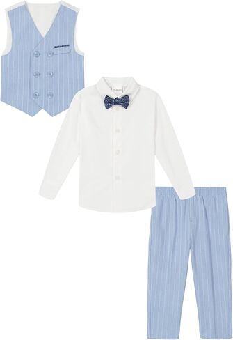 Van Heusen Baby Boys' 4-Piece Formal Set, Vest, Pants, Collared Dress Shirt, and Tie in Saudi Arabia
