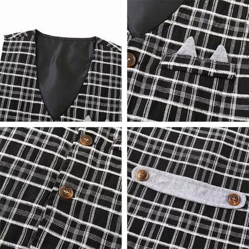 Tiepant Boy Clothes Toddler Outfits, Long Sleeve Shirts + Vest + Pants Party Suit in Saudi Arabia